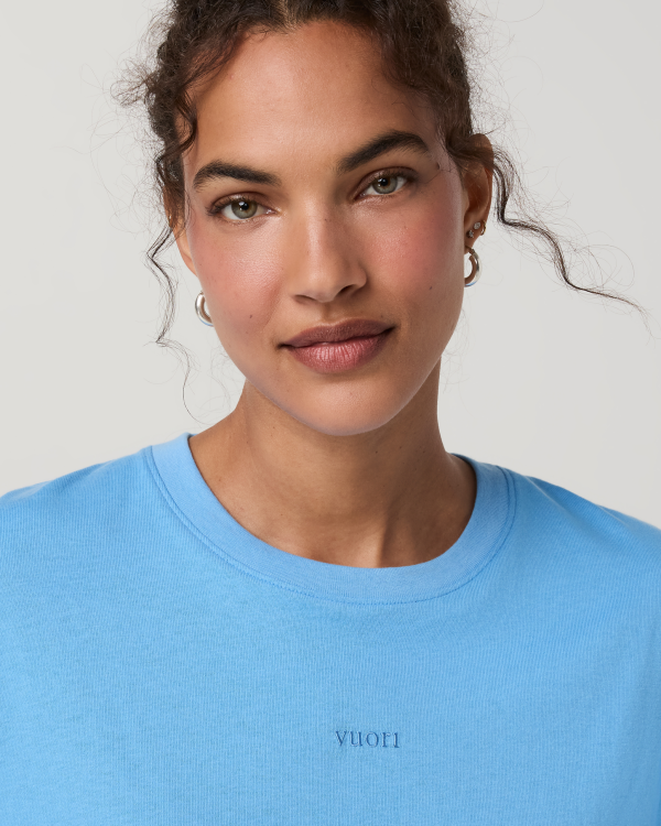 Vuori Short Sleeve Heavyweight Oversized Cotton Tee 2.0 - Oasis Blue