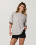 Vuori Short Sleeve Heavyweight Oversized Cotton Tee 2.0 - Pale Grey Heather