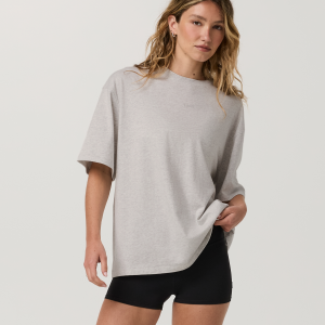 Vuori Short Sleeve Heavyweight Oversized Cotton Tee 2.0 - Pale Grey Heather
