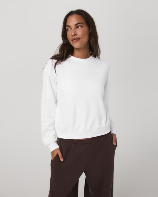 Vuori Sedona Seams Crew - White