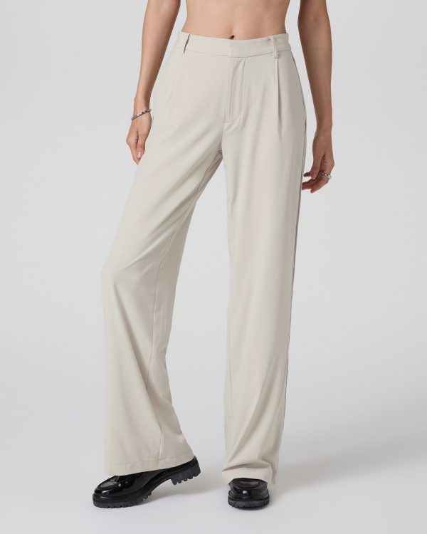 Vuori Villa Trouser, Short Length - Mushroom
