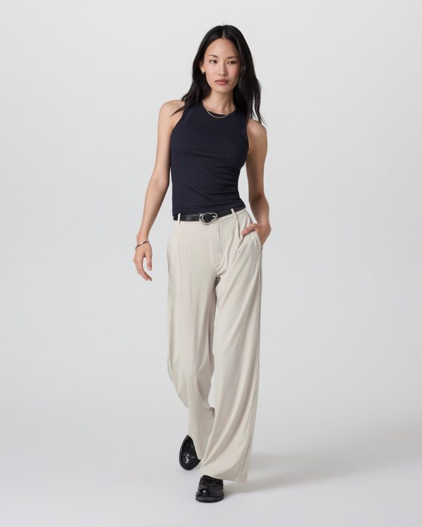 Vuori Villa Trouser, Short Length - Mushroom